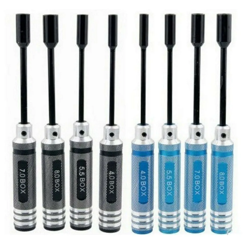 4Pcs Hex Key Socket Screw Driver Screwdriver Nut Driver Socket 4.0mm 5.5mm 7.0mm 8.0mm 80213 Tool Kit Buggy Truck Truggy RC Car
4Pcs Hex Key Socket Screw Driver Screwdriver Nut Driver Socket 4.0mm 5.5mm 7.0mm 8.0mm 80213 Tool Kit Buggy Truck Truggy RC Car