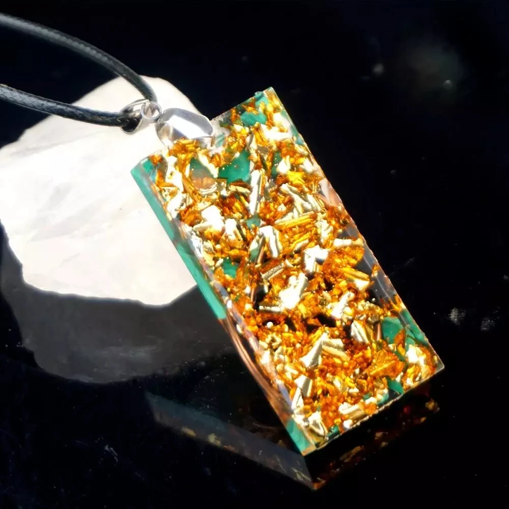 Handmade Orgone Pendant Necklace Black Tourmaline Malachite Crystal Stone Copper Energy EMF Protection Healing Jewelry Hot Gift
Handmade Orgone Pendant Necklace Black Tourmaline Malachite Crystal Stone Copper Energy EMF Protection Healing Jewelry Hot Gift
