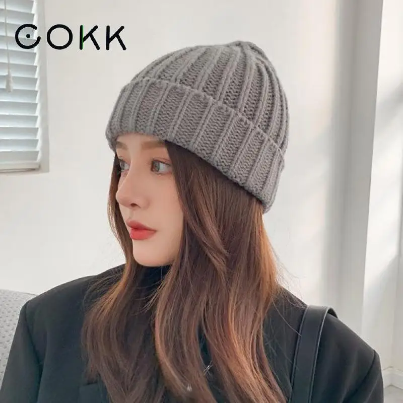COKK Winter Hats For Women Beanie Knitted Bonnet Winter Cap Simple Casual Women Hat Female Gorro Thick Warm Beanies Solid New
COKK Winter Hats For Women Beanie Knitted Bonnet Winter Cap Simple Casual Women Hat Female Gorro Thick Warm Beanies Solid New