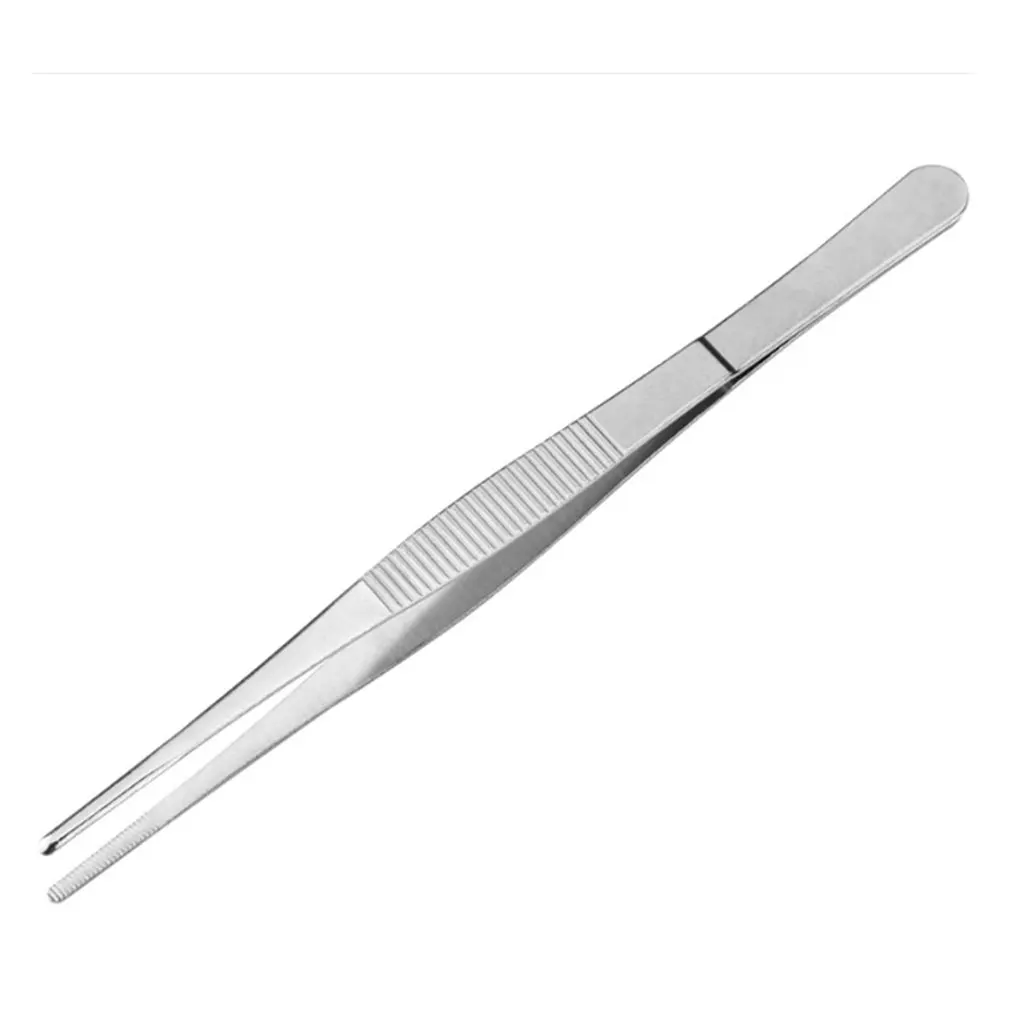 Lengthened Stainless Steel Tweezers Medical Dressing Tweezers Thickened Round Head With Teeth Aquatic Plants
Lengthened Stainless Steel Tweezers Medical Dressing Tweezers Thickened Round Head With Teeth Aquatic Plants