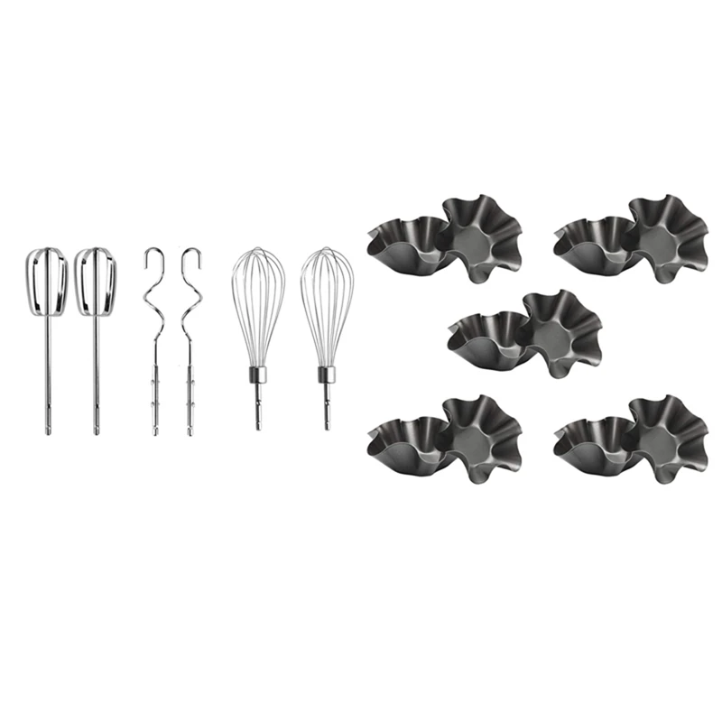 10X Tortilla Pan Set (Black) & Stainless Steel Hand Mixer Accessories (2 Wired Beaters,2 Whisks And 2 Dough Hooks)
10X Tortilla Pan Set (Black) & Stainless Steel Hand Mixer Accessories (2 Wired Beaters,2 Whisks And 2 Dough Hooks)