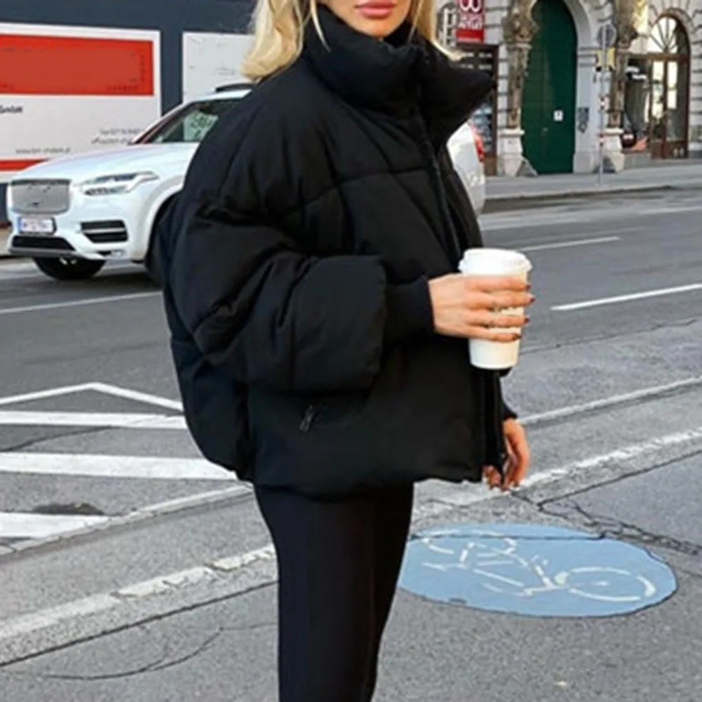 Thick Straight Standard Women's Cotton Padded Jacket Casual Winter Ladies Coat Loose Fashion Plain Female Outwear New Women Tops
Thick Straight Standard Women's Cotton Padded Jacket Casual Winter Ladies Coat Loose Fashion Plain Female Outwear New Women Tops