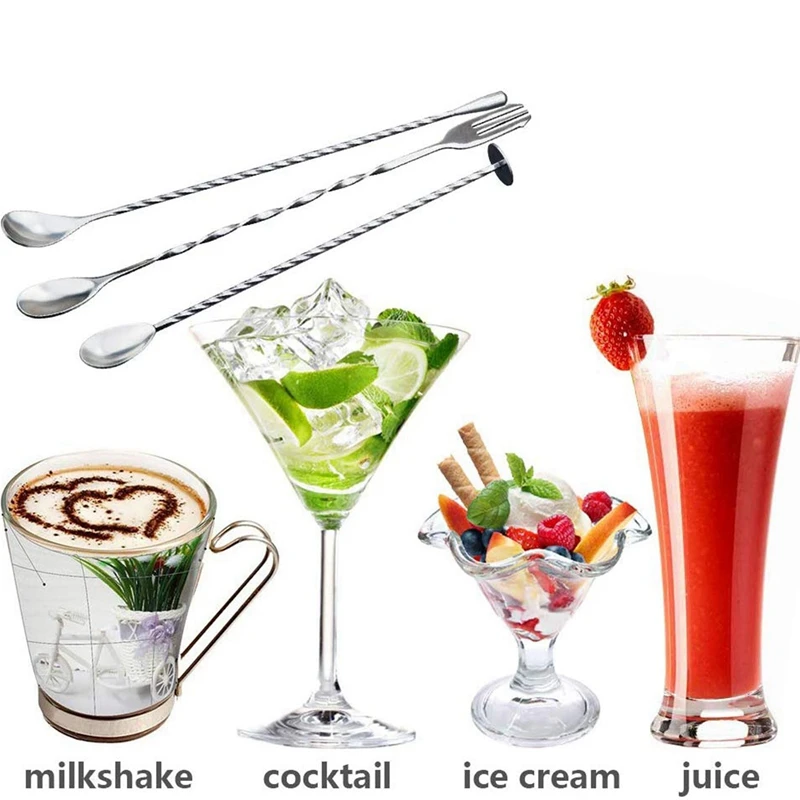 3 Pcs Mixing Spoons Spiral Pattern Bar Cocktail Shaker Spoon & 12Pcs Merry Christmas Placemat Dining Table Mats
3 Pcs Mixing Spoons Spiral Pattern Bar Cocktail Shaker Spoon & 12Pcs Merry Christmas Placemat Dining Table Mats