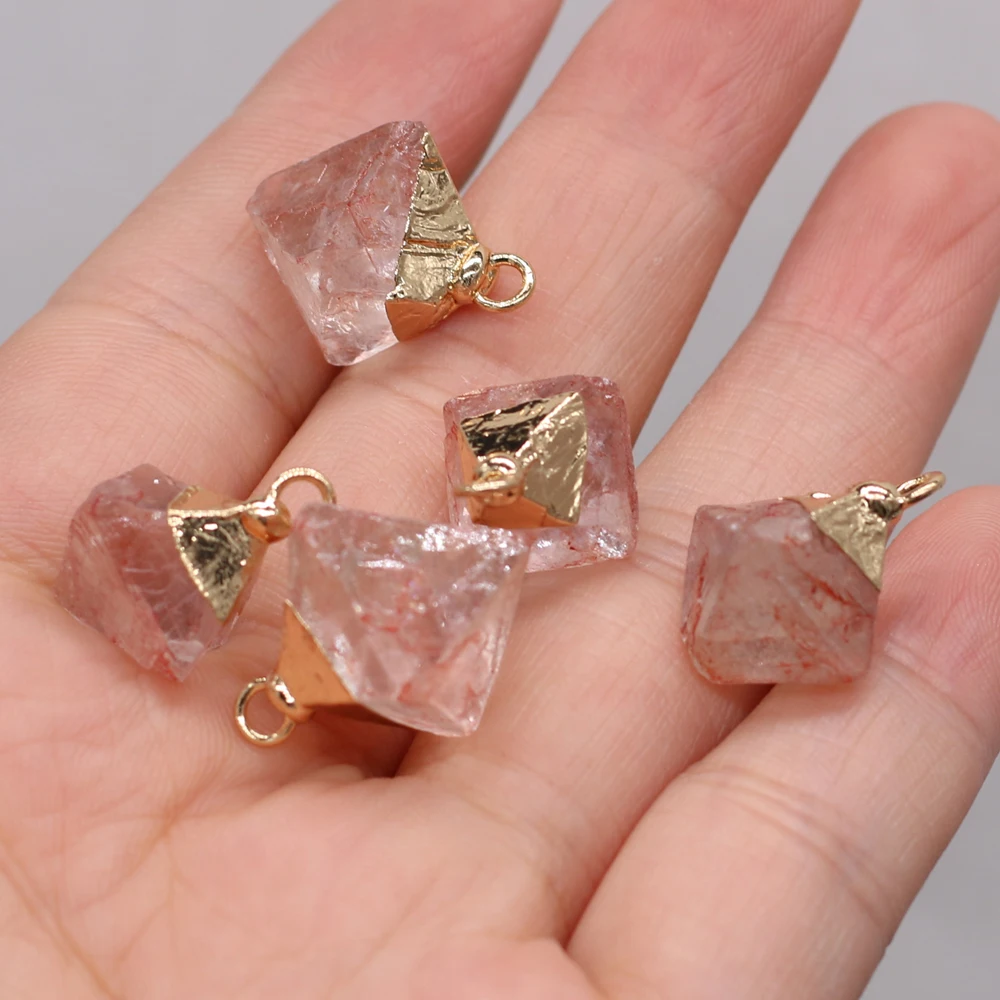 3PCS Natural Semi-precious Stone Quadrangular Pyramid Crystal Three-dimensional Pendant Multi-color Making DIY Necklace Jewelry
3PCS Natural Semi-precious Stone Quadrangular Pyramid Crystal Three-dimensional Pendant Multi-color Making DIY Necklace Jewelry