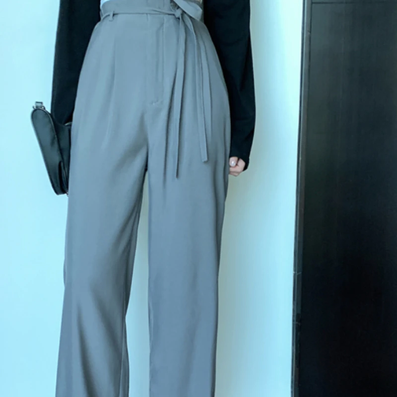 KUSAHIKI 2021 Summer New Women Pants Lace Up Causal High Waist Long Trousers Korean Solid Elegant Wide Leg Pants Mujer 6G901
KUSAHIKI 2021 Summer New Women Pants Lace Up Causal High Waist Long Trousers Korean Solid Elegant Wide Leg Pants Mujer 6G901