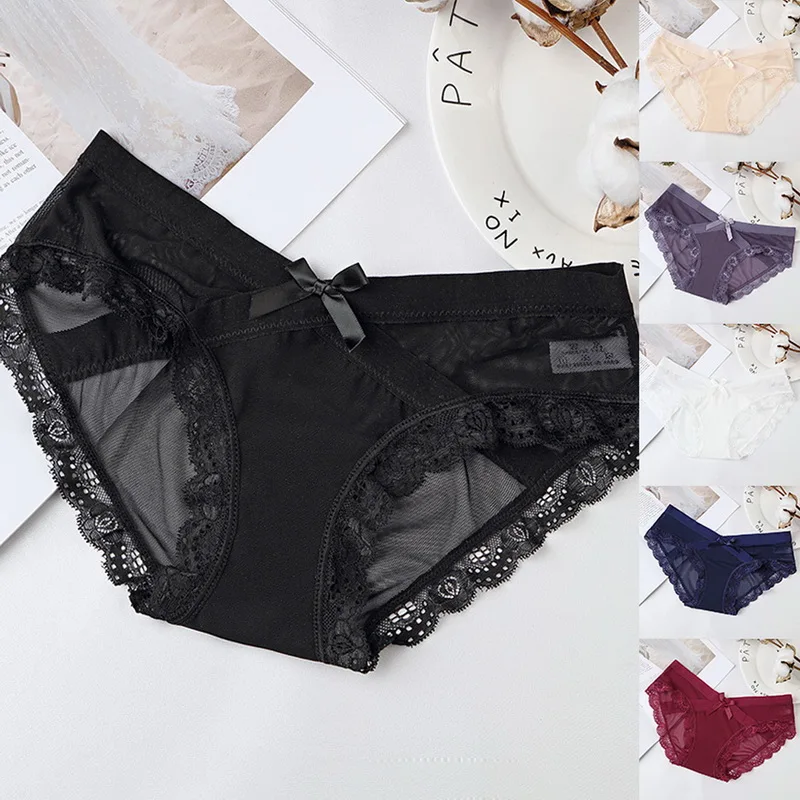 New Women Sexy Panties French Hollow Out Mesh Lace Underwear Breathable Transparent Briefs Seamless Solid Panties Dropship
New Women Sexy Panties French Hollow Out Mesh Lace Underwear Breathable Transparent Briefs Seamless Solid Panties Dropship