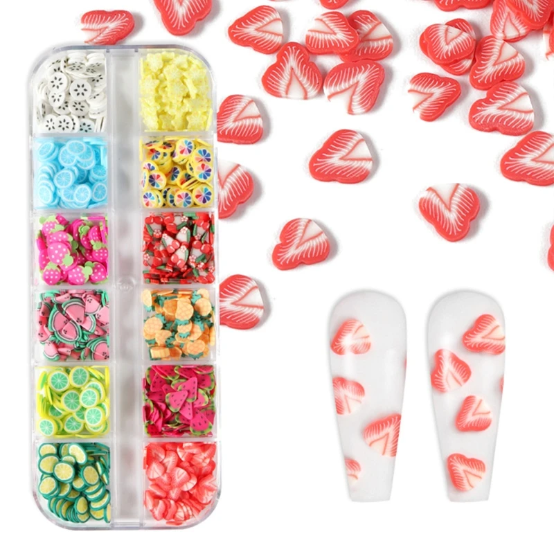 12 Grids/Box Fruit Soft Polymer Clay Slices UV Epoxy Resin Mold Filler DIY Crafts Jewelry Making Material Nail Decor
12 Grids/Box Fruit Soft Polymer Clay Slices UV Epoxy Resin Mold Filler DIY Crafts Jewelry Making Material Nail Decor