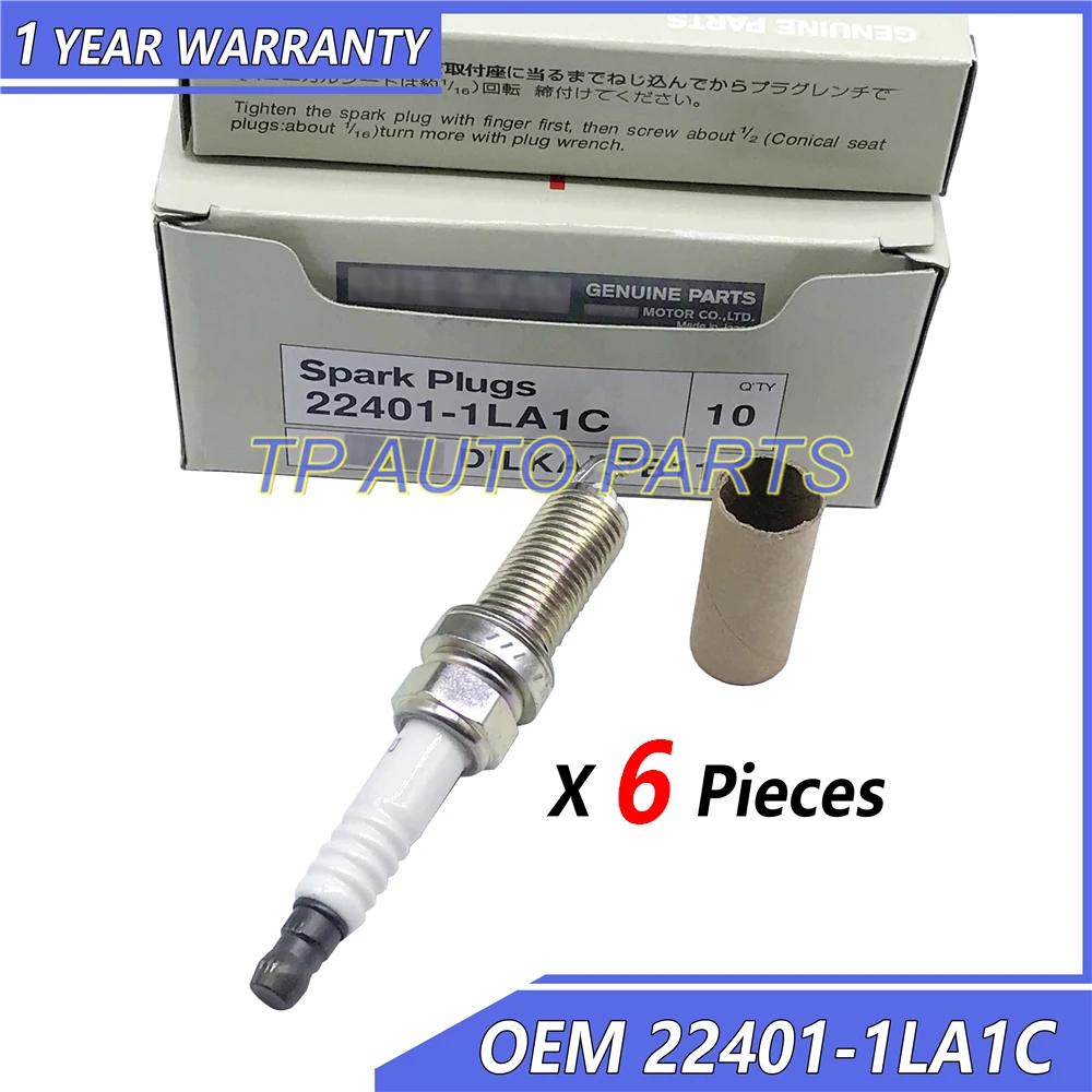 Свеча зажигания совместимая с Nis san OEM 22401 1LA1C 224011LA1C 6 шт.|Свечи и запальные свечи| |