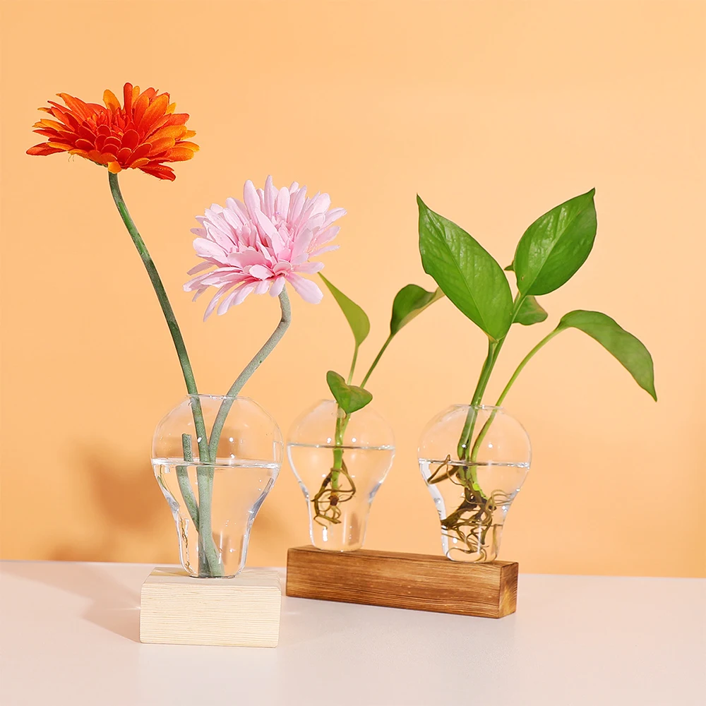 Terrarium Creative Hydroponic Plant Vases Vintage Flower Pot Transparent Vase Wooden Glass Tabletop Plants Home Bonsai Decor
Terrarium Creative Hydroponic Plant Vases Vintage Flower Pot Transparent Vase Wooden Glass Tabletop Plants Home Bonsai Decor