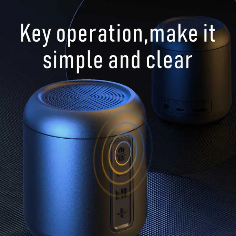 A10 Portable Speaker Wireless Bluetooth-compatible Bass True Wireless Stereo Speaker 360 °Omnidirectional Sound Effect Best Gift
A10 Portable Speaker Wireless Bluetooth-compatible Bass True Wireless Stereo Speaker 360 °Omnidirectional Sound Effect Best Gift