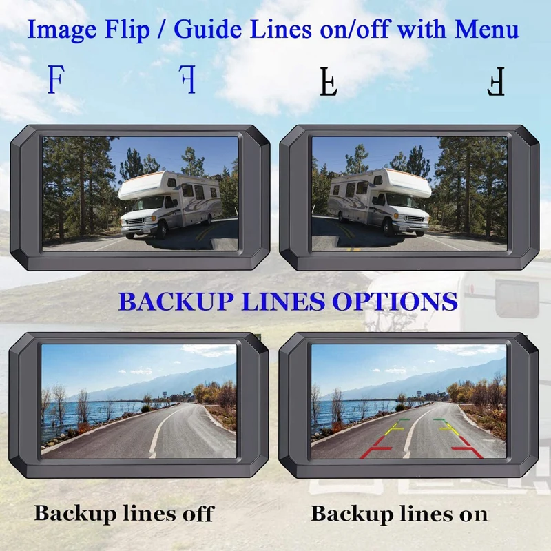 5 Inch Digital Wireless Backup Camera System 1080P HD Rear View Camera IP68 Waterproof Wireless Camera, for Truck Camper 
5 Inch Digital Wireless Backup Camera System 1080P HD Rear View Camera IP68 Waterproof Wireless Camera, for Truck Camper