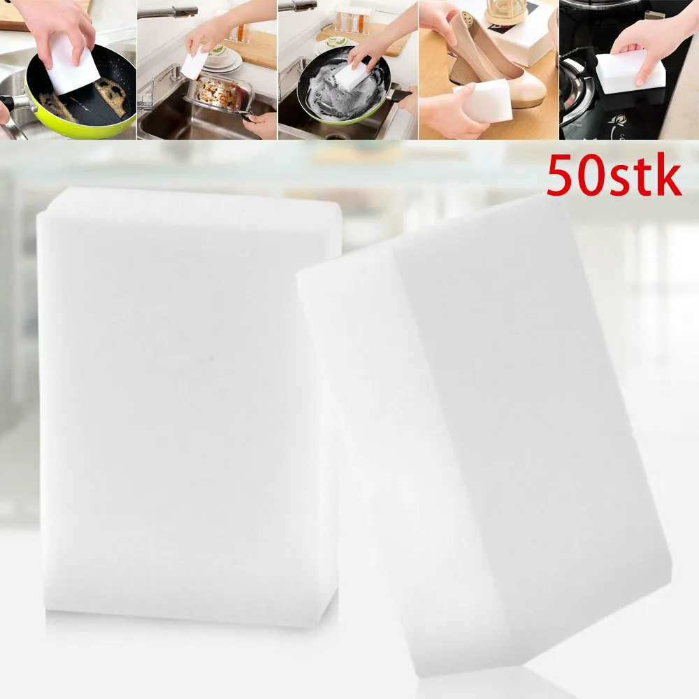 50pcs Sponge Eraser Melamine Foam Stain Dirt Mark Remover Cleaning Block Cleaning Eraser Dish Car Office Cleanser Sponge
50pcs Sponge Eraser Melamine Foam Stain Dirt Mark Remover Cleaning Block Cleaning Eraser Dish Car Office Cleanser Sponge
