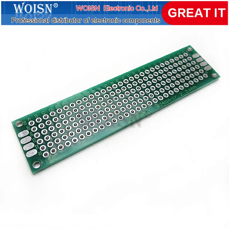 5 шт. 2x8 см 2*8 двойная сторона Прототип PCB diy Универсальный печатные платы в наличии
5 шт. 2x8 см 2*8 двойная сторона Прототип PCB diy Универсальный печатные платы в наличии