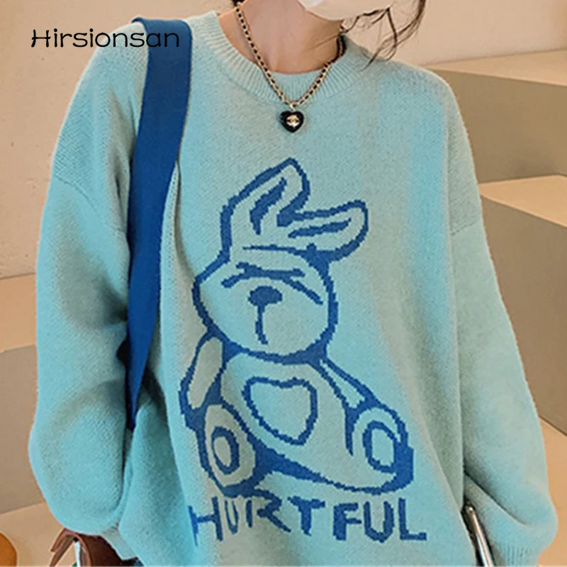Зимний вязаный свитер Hirsionsan большого размера, женские корейские пуловеры с круглым вырезом и мультипликационным принтом, Женский Повседне...
Зимний вязаный свитер Hirsionsan большого размера, женские корейские пуловеры с круглым вырезом и мультипликационным принтом, Женский Повседне...