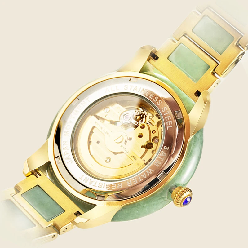 GEZFEEL EMERALD COLOR JADE WATCH WOMEN MECHANICAL WATCHES WOMAN WATCH GIRL WRISTWATCH WATERPROOF STAINLESS STEEL BUTTERFLY CLASP
GEZFEEL EMERALD COLOR JADE WATCH WOMEN MECHANICAL WATCHES WOMAN WATCH GIRL WRISTWATCH WATERPROOF STAINLESS STEEL BUTTERFLY CLASP