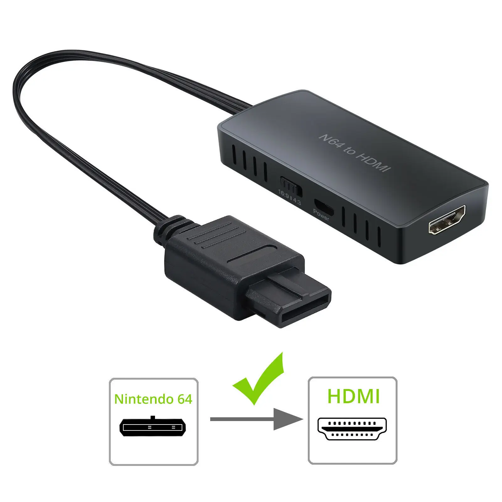 Переходник N64-HDMI, подключи и работай, поддержка 1080P/720P, кабель SNES-HDMI, кабель GameCube-HDMI HD
Переходник N64-HDMI, подключи и работай, поддержка 1080P/720P, кабель SNES-HDMI, кабель GameCube-HDMI HD