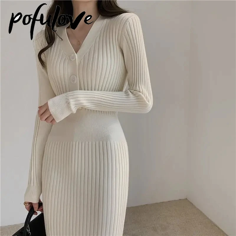 Sweater Dress Women's Mid-length Slim V-neck Knitwear Bag Hip Dress Trendy Knit Red Dresses Autumn and Winter Korean Lady Style
Sweater Dress Women's Mid-length Slim V-neck Knitwear Bag Hip Dress Trendy Knit Red Dresses Autumn and Winter Korean Lady Style