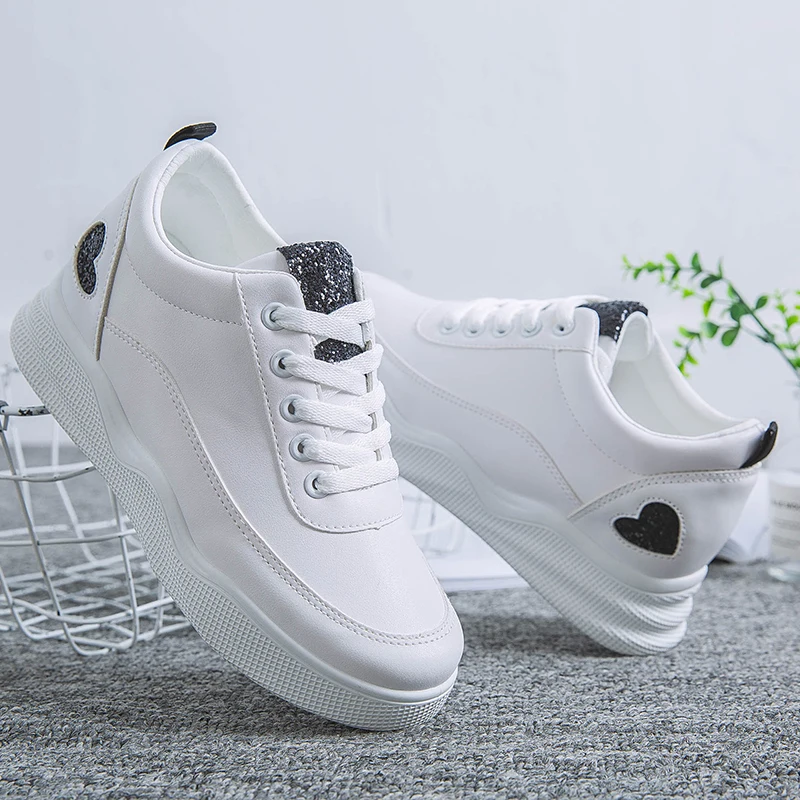 Women White Casual Internal Increase 7CM Shoes Fashion Walking Flat Shoes Female Sport Sneakers Ladies Platform Vulcanized Shoes
Women White Casual Internal Increase 7CM Shoes Fashion Walking Flat Shoes Female Sport Sneakers Ladies Platform Vulcanized Shoes