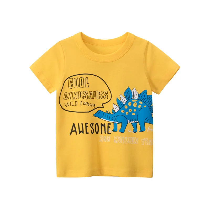 Children's Clothing Summer New Boy Cartoon Letter Dinosaur Print Short-sleeved T-shirt Pure Cotton Breathable Kid Clothes KT12
Children's Clothing Summer New Boy Cartoon Letter Dinosaur Print Short-sleeved T-shirt Pure Cotton Breathable Kid Clothes KT12
