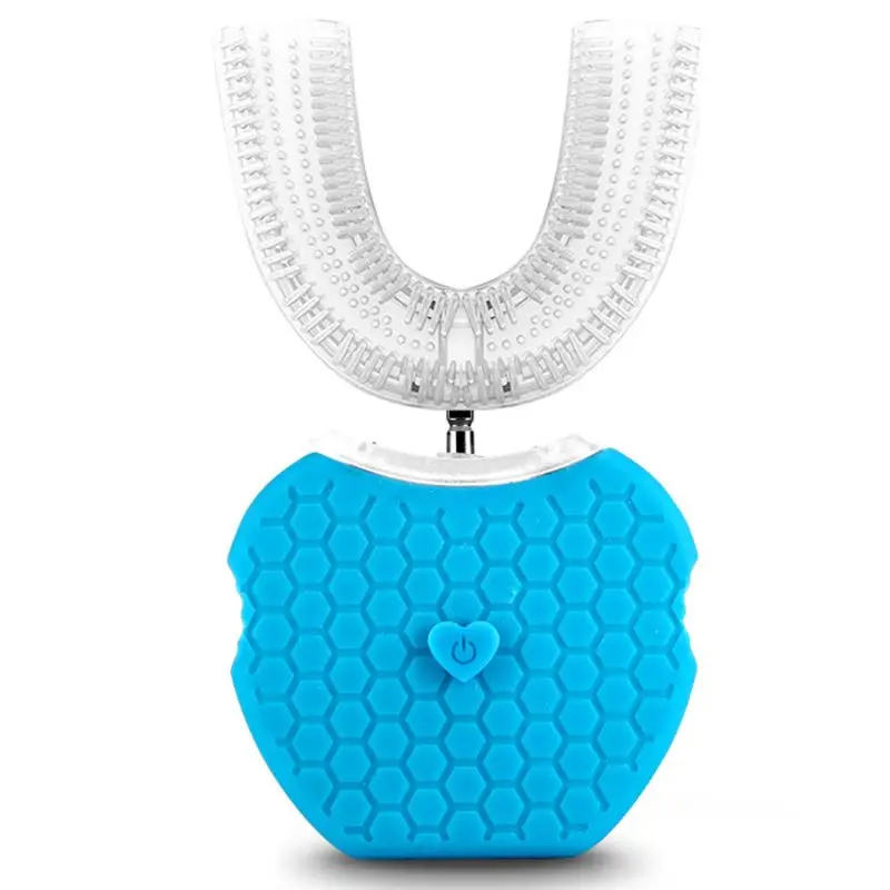 360 Degree Ultrasonic Vibration Automatic Electric Silicon Toothbrush U Type 4 Modes USB Rechargeable Waterproof Whitening
360 Degree Ultrasonic Vibration Automatic Electric Silicon Toothbrush U Type 4 Modes USB Rechargeable Waterproof Whitening