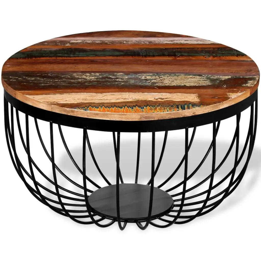 VidaXL журнальный столик из твердой утилизированной древесины|Кофейные столики| |