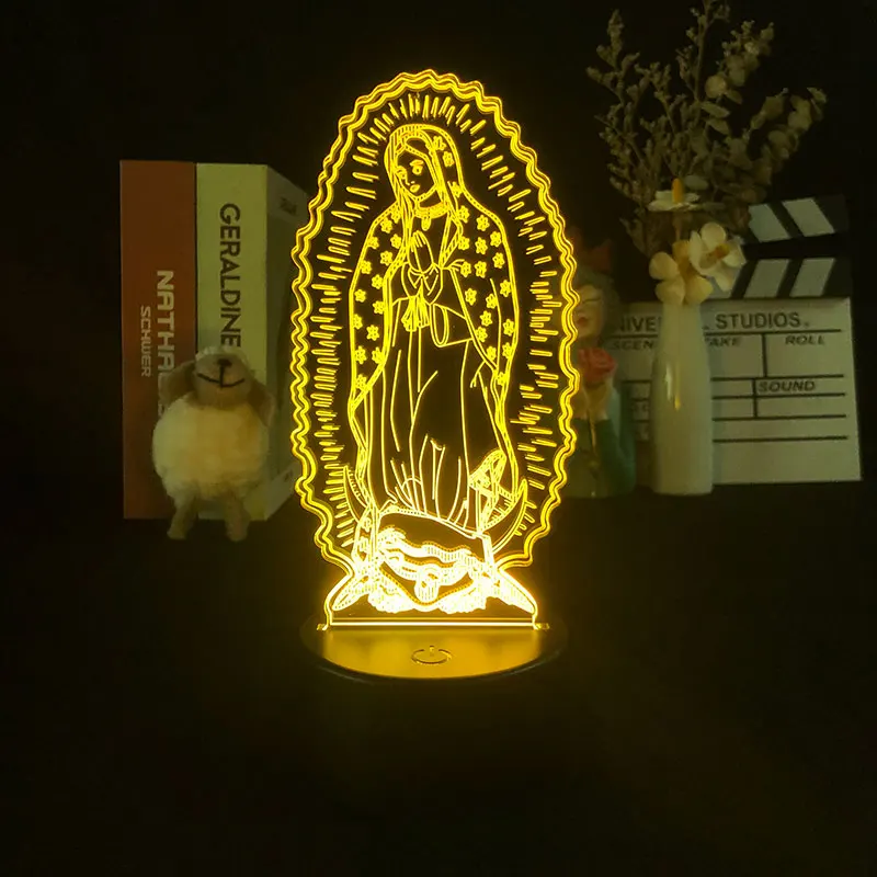 3D Night Light Alarm Clock Base Virgin Mary Decor Projector Color Changing Touch Sensor Delineascope Present Dropship Child
3D Night Light Alarm Clock Base Virgin Mary Decor Projector Color Changing Touch Sensor Delineascope Present Dropship Child