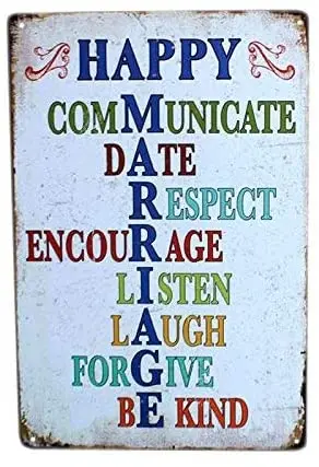 Happy Marriage Wall Decorative Vintage Retro Metal Tin Signs for Home TIN Sign 7.8X11.8 INCH
Happy Marriage Wall Decorative Vintage Retro Metal Tin Signs for Home TIN Sign 7.8X11.8 INCH