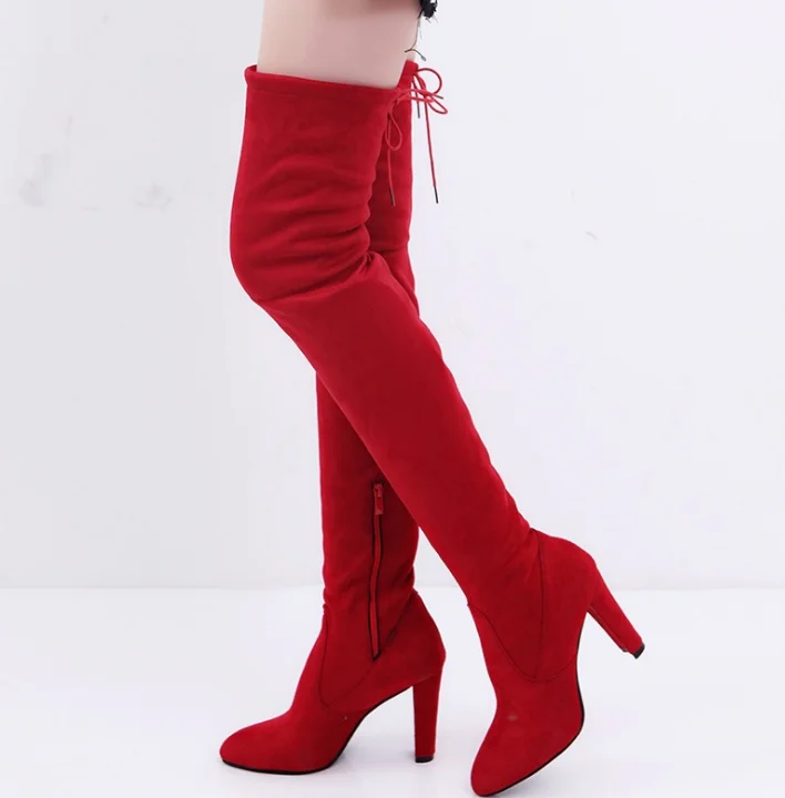 Plus Size 34-43 2018 New Shoes Women Boots Black Over the Knee Boots Sexy Female Autumn Winter lady Thigh High Boots
Plus Size 34-43 2018 New Shoes Women Boots Black Over the Knee Boots Sexy Female Autumn Winter lady Thigh High Boots