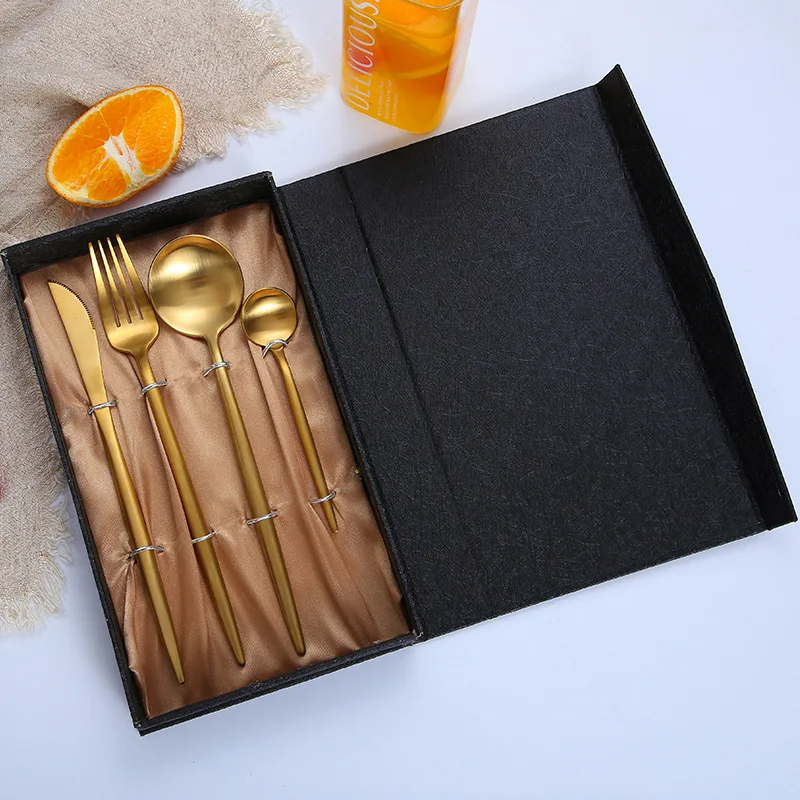 Europe Thicken Modern Creativity Cutlery Set Metal Eco Friendly Portable Design Elegant Life Geschirr Set Home Decore EC50cj 
Europe Thicken Modern Creativity Cutlery Set Metal Eco Friendly Portable Design Elegant Life Geschirr Set Home Decore EC50cj