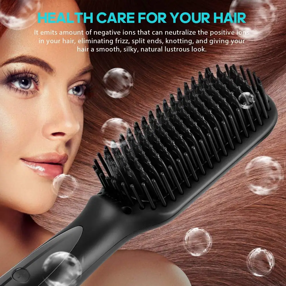 Electric Beard Straightener Hair Brush Electric Brush Comb Anti-Static Ceramic Straightener Ion Hair Iron Hair Straightener Comb
Electric Beard Straightener Hair Brush Electric Brush Comb Anti-Static Ceramic Straightener Ion Hair Iron Hair Straightener Comb