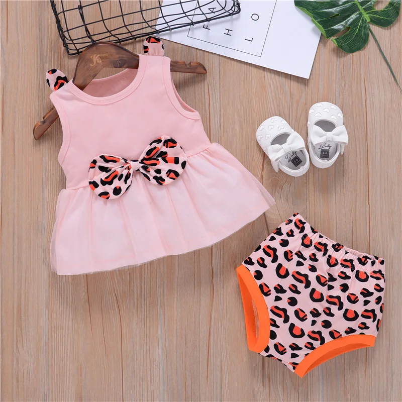 Toddler Girl Clothes Baby Girl Clothes Set Big Bow Newborn Clothing Sets Summer Fashion Clothes Leopard Print Lace Top + Shorts
Toddler Girl Clothes Baby Girl Clothes Set Big Bow Newborn Clothing Sets Summer Fashion Clothes Leopard Print Lace Top + Shorts