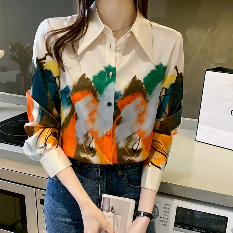 Cheap wholesale 2021 spring summer autumn new fashion casual chiffon women shirt woman female OL button up shirt Vy1323 
Cheap wholesale 2021 spring summer autumn new fashion casual chiffon women shirt woman female OL button up shirt Vy1323