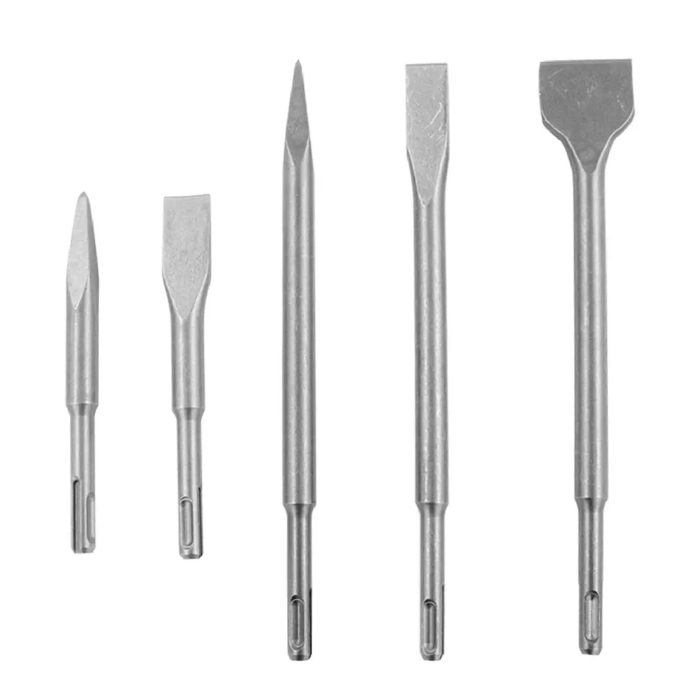 5pcs Point Groove Gouge Flat Chisels Set Electric Hammer Drill Bit Break Concrete Brick Wall Drilling Tools Power Tool Parts
5pcs Point Groove Gouge Flat Chisels Set Electric Hammer Drill Bit Break Concrete Brick Wall Drilling Tools Power Tool Parts