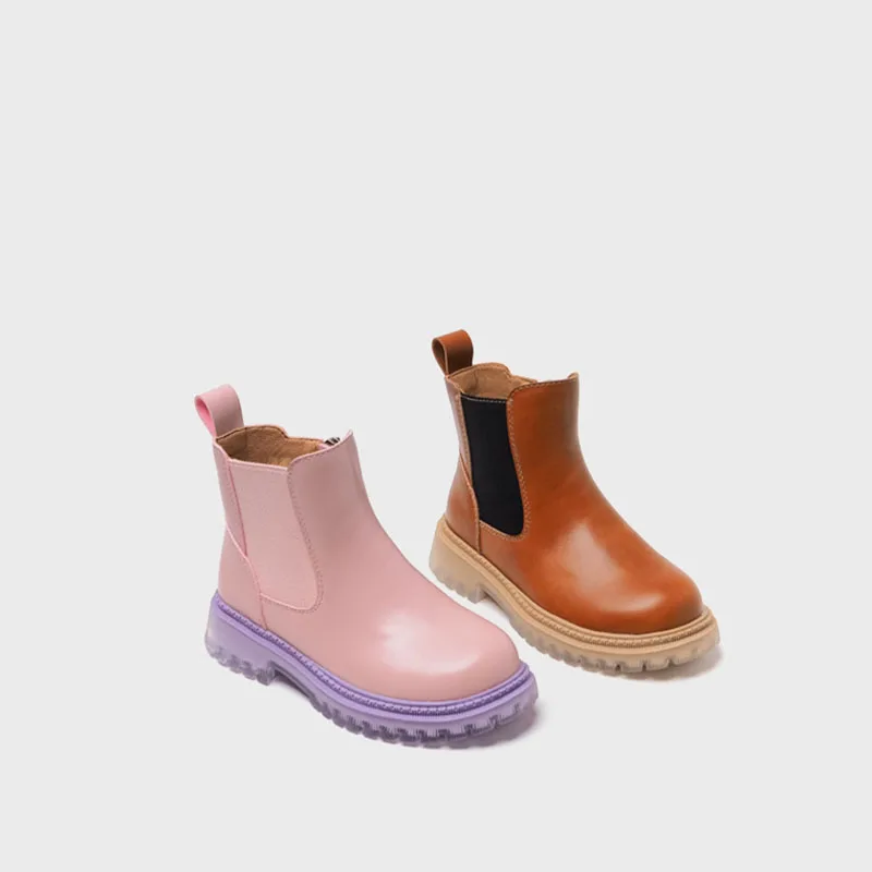 Transparent bottom children's smoke tube boots 2021 autumn and spring European and American style Chelsea boots Martin boots
Transparent bottom children's smoke tube boots 2021 autumn and spring European and American style Chelsea boots Martin boots