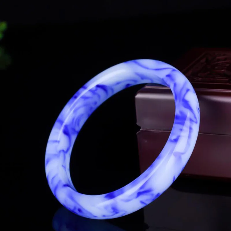 Wholesale High Quality Blue Jade Floating Flower Jade Bangles Jewelry Lucky Auspicious Amulet Fine Jewelry Jade Bangle
Wholesale High Quality Blue Jade Floating Flower Jade Bangles Jewelry Lucky Auspicious Amulet Fine Jewelry Jade Bangle