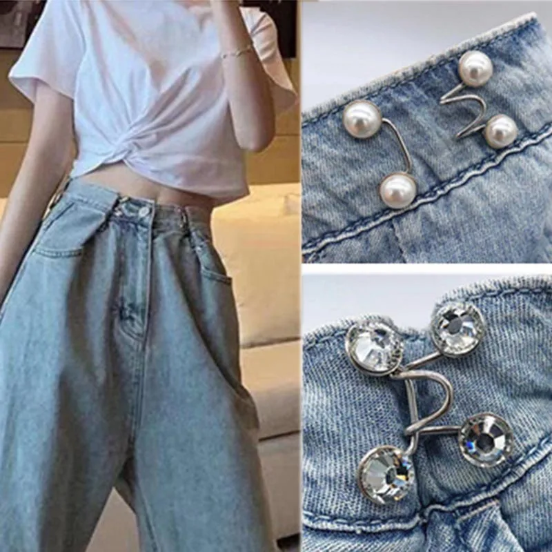 1Set Waist Adjustment Button Silver Color Metal Garment Hooks Jeans Waist Buckle Removable Rivet Button DIY Invisible Button Hot
1Set Waist Adjustment Button Silver Color Metal Garment Hooks Jeans Waist Buckle Removable Rivet Button DIY Invisible Button Hot