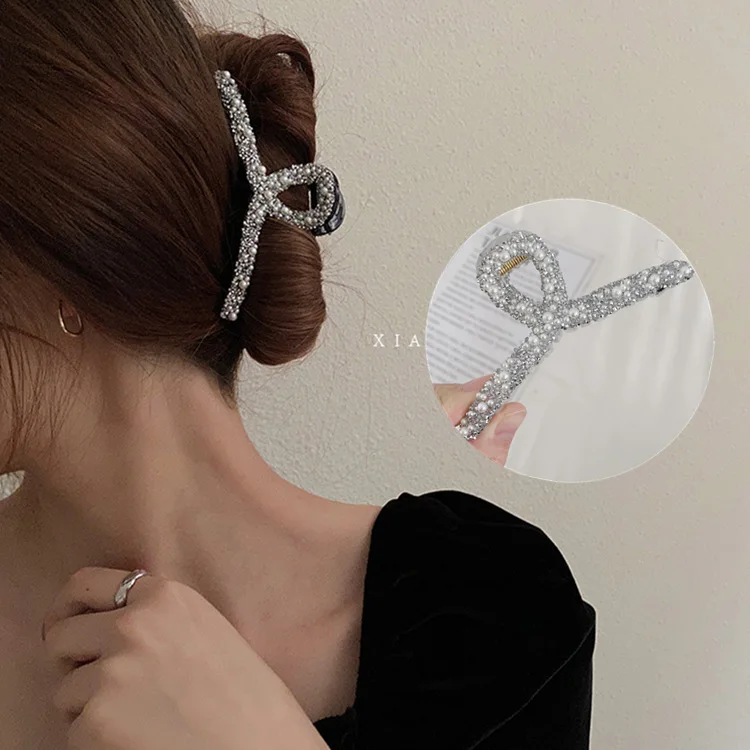 Pearl Rhinestone Crab Fancy Cute Hair Clip For Girls Big Hair Elastic Bow Headband Hair Accessories Vintage Jewelry Personality
Pearl Rhinestone Crab Fancy Cute Hair Clip For Girls Big Hair Elastic Bow Headband Hair Accessories Vintage Jewelry Personality