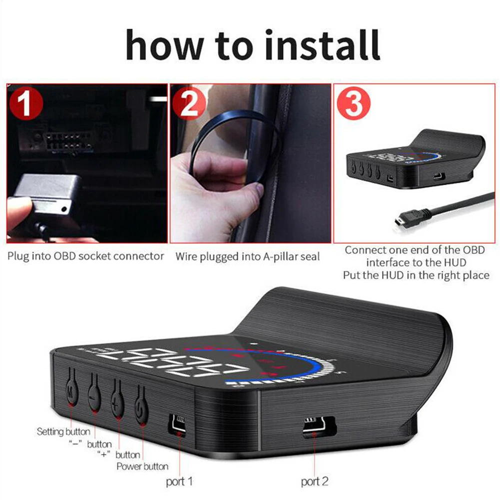 AMYGOJJ OBD HUD M13 Car Head-up Display Auto Electronics Hud Windshield Projector Speed Water Temperature Display 
AMYGOJJ OBD HUD M13 Car Head-up Display Auto Electronics Hud Windshield Projector Speed Water Temperature Display