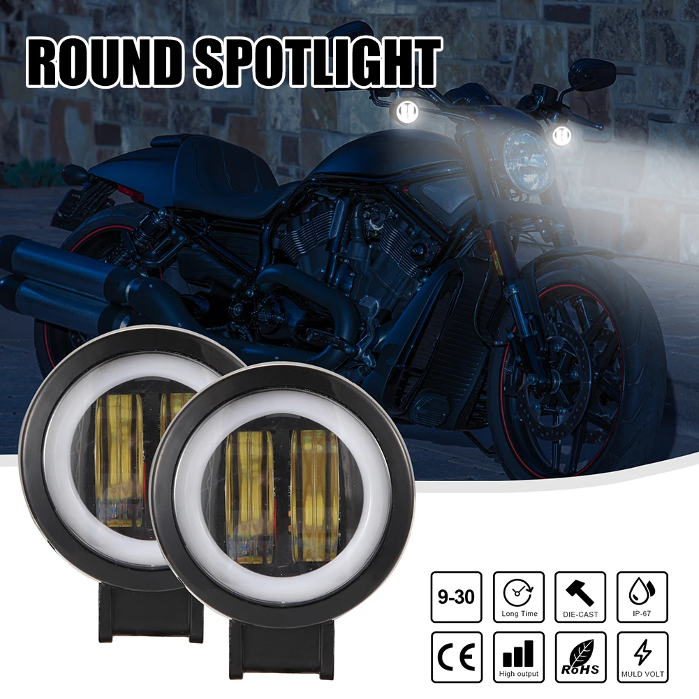 3 inch Round LED Motorcycle Light 40W Spotlight External Off-Road Work Light Angel Eye Fog Lamp IP68 Waterproofs for Truck SUV
3 inch Round LED Motorcycle Light 40W Spotlight External Off-Road Work Light Angel Eye Fog Lamp IP68 Waterproofs for Truck SUV