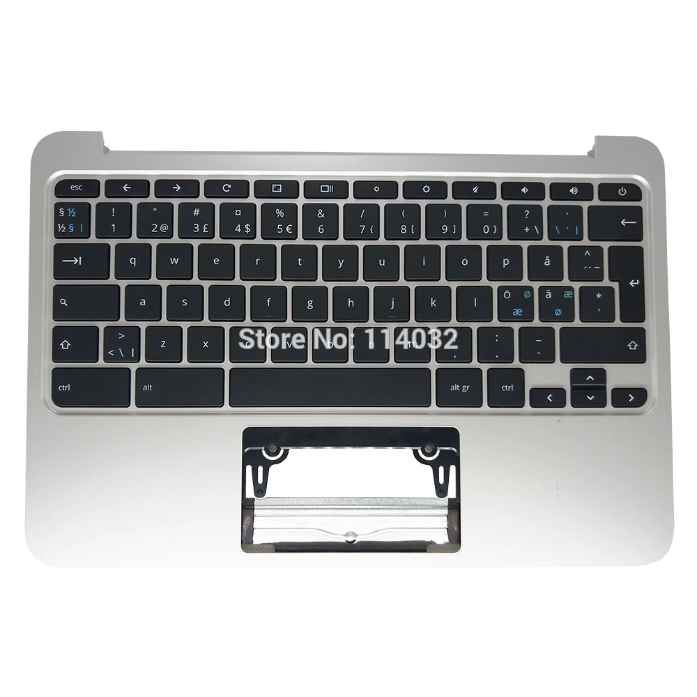 NE keyboard for HP Chromebook 11 G3 G4 G2 Norway black kb silver Palmrest TOP cover no Touchpad 788639-DH1 788639 001 original
NE keyboard for HP Chromebook 11 G3 G4 G2 Norway black kb silver Palmrest TOP cover no Touchpad 788639-DH1 788639 001 original