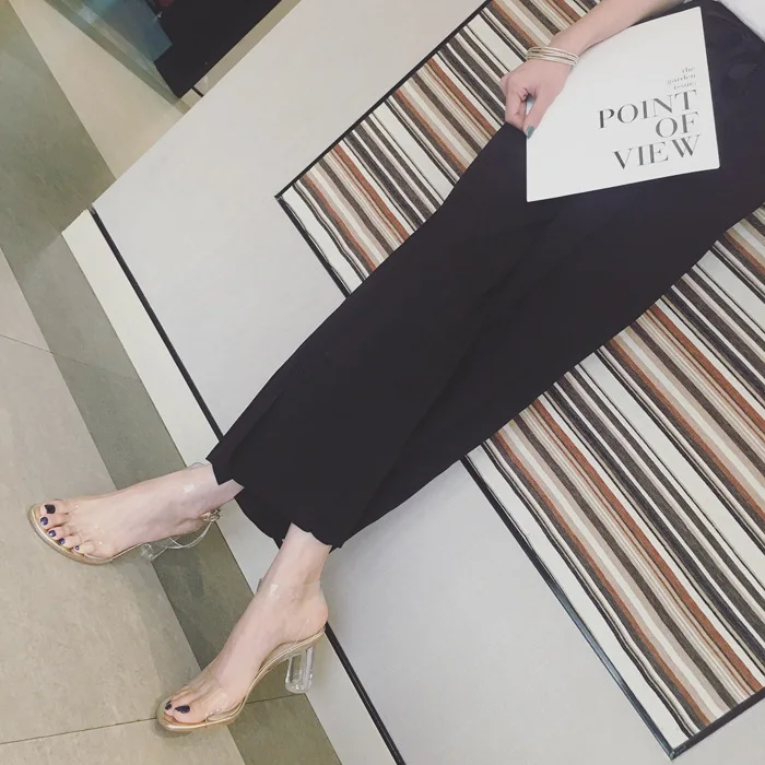 Solid Fashion Summer High Heels Sandals Front Rear Strap Ankle Strap Women Shoes Buckle Strap PU Ladies Sandals
Solid Fashion Summer High Heels Sandals Front Rear Strap Ankle Strap Women Shoes Buckle Strap PU Ladies Sandals
