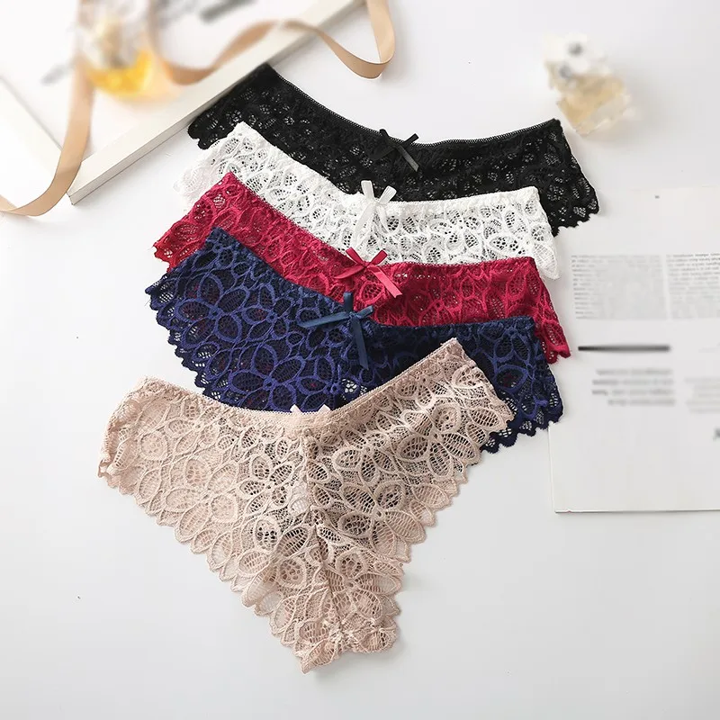 Thin Section Sexy Bow Lace Hollow Ladies Briefs Low Waist Cotton Inseam Ladies Panties For Women
Thin Section Sexy Bow Lace Hollow Ladies Briefs Low Waist Cotton Inseam Ladies Panties For Women