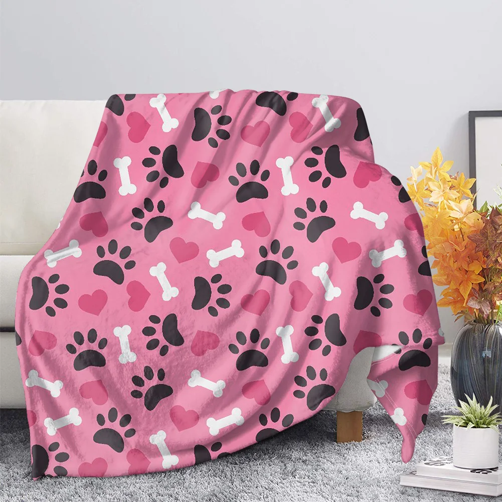 Upetstory Pink Black Dog Paw Printed Blanket Plush Velvet Warm Decoration Soft Bed Home Throw Sofa Blankets Adult Gifts 
Upetstory Pink Black Dog Paw Printed Blanket Plush Velvet Warm Decoration Soft Bed Home Throw Sofa Blankets Adult Gifts