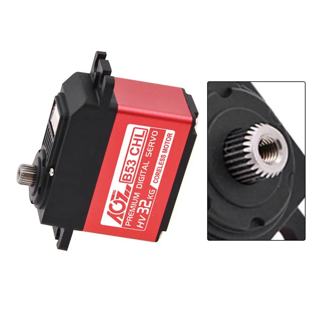 AGF B53CHL 32KG Torque Double Bearing High Voltage Helicopter Hollow Cup Standard Digital Servo High Precision Steel Teeth
AGF B53CHL 32KG Torque Double Bearing High Voltage Helicopter Hollow Cup Standard Digital Servo High Precision Steel Teeth