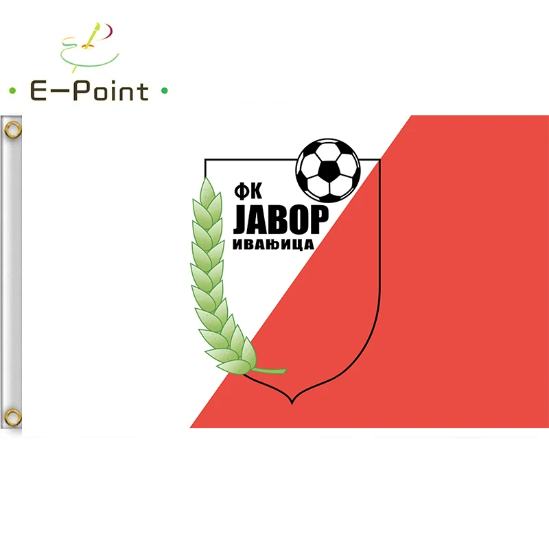 Флаг сербии FK Javor Ivanjica Размер 3 фута * 5 футов (90*150 см) Рождественские украшения для