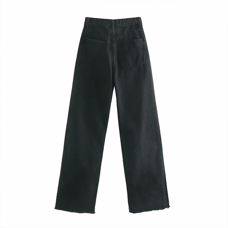 2021 Women New Black Straight Jeans Pants Long Trousers High Waist Pockets Female All-match Denim Pants MSD1588
2021 Women New Black Straight Jeans Pants Long Trousers High Waist Pockets Female All-match Denim Pants MSD1588
