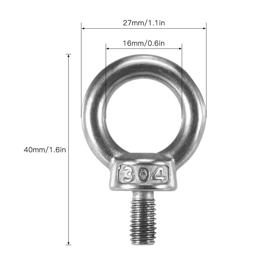 Kayak 2 Pack Stainless Steel Track Mount Kayak Tie Down Eyelet For Most Track Systems Inner Diameter 16mm
Kayak 2 Pack Stainless Steel Track Mount Kayak Tie Down Eyelet For Most Track Systems Inner Diameter 16mm