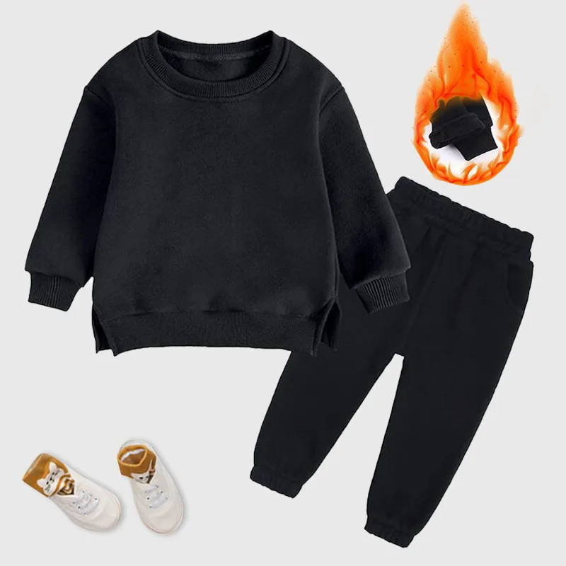 Children's autumn and winter suit plus velvet warm sweatshirt, cotton casual boys and girls pullover + pants, girl clothes 2Pcs
Children's autumn and winter suit plus velvet warm sweatshirt, cotton casual boys and girls pullover + pants, girl clothes 2Pcs