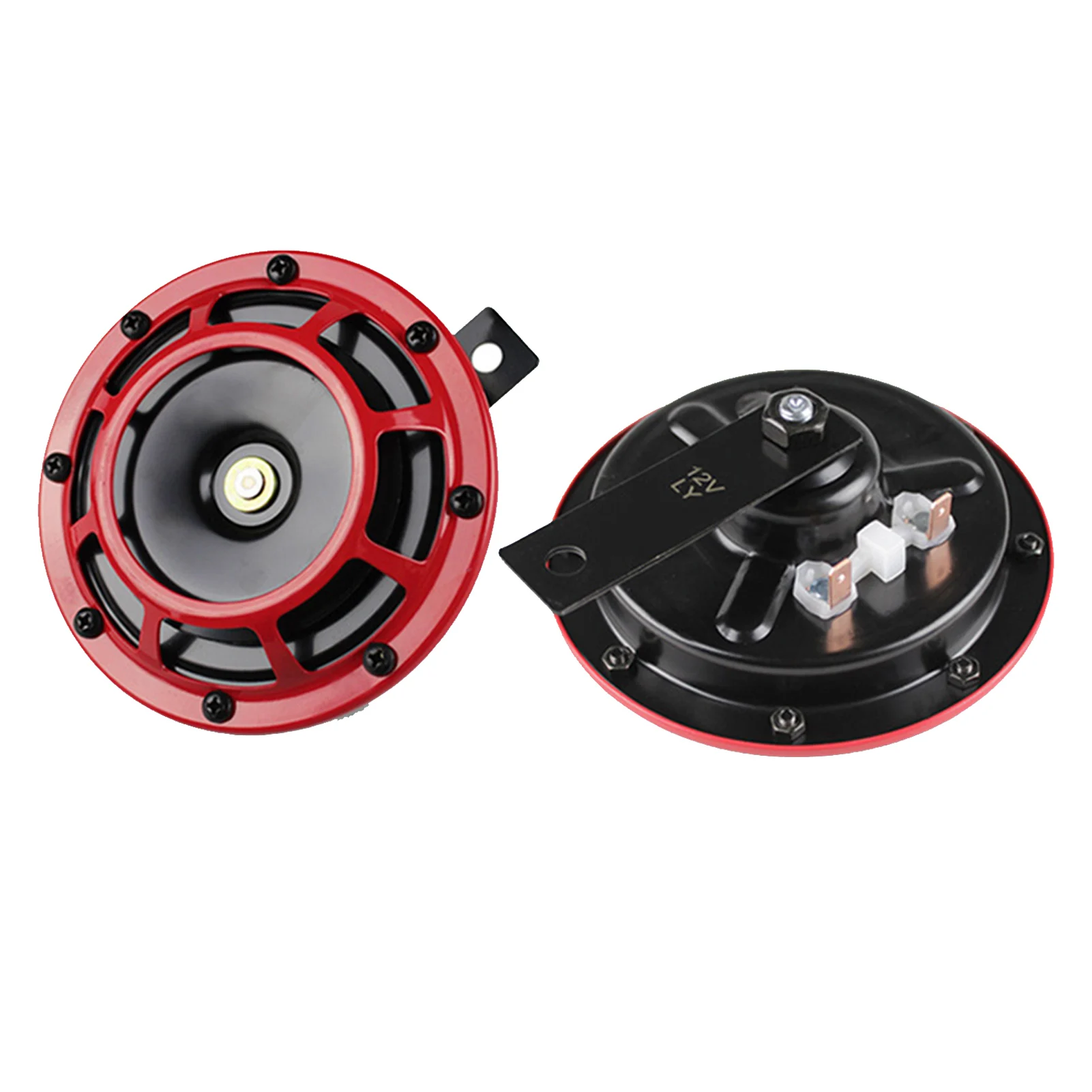 2pcs Waterproof Motorcycle Horn 12V Red Universal Air Horn Super Loud Electric Blast Tone Car Horn Loud Loudspeaker Basin
2pcs Waterproof Motorcycle Horn 12V Red Universal Air Horn Super Loud Electric Blast Tone Car Horn Loud Loudspeaker Basin