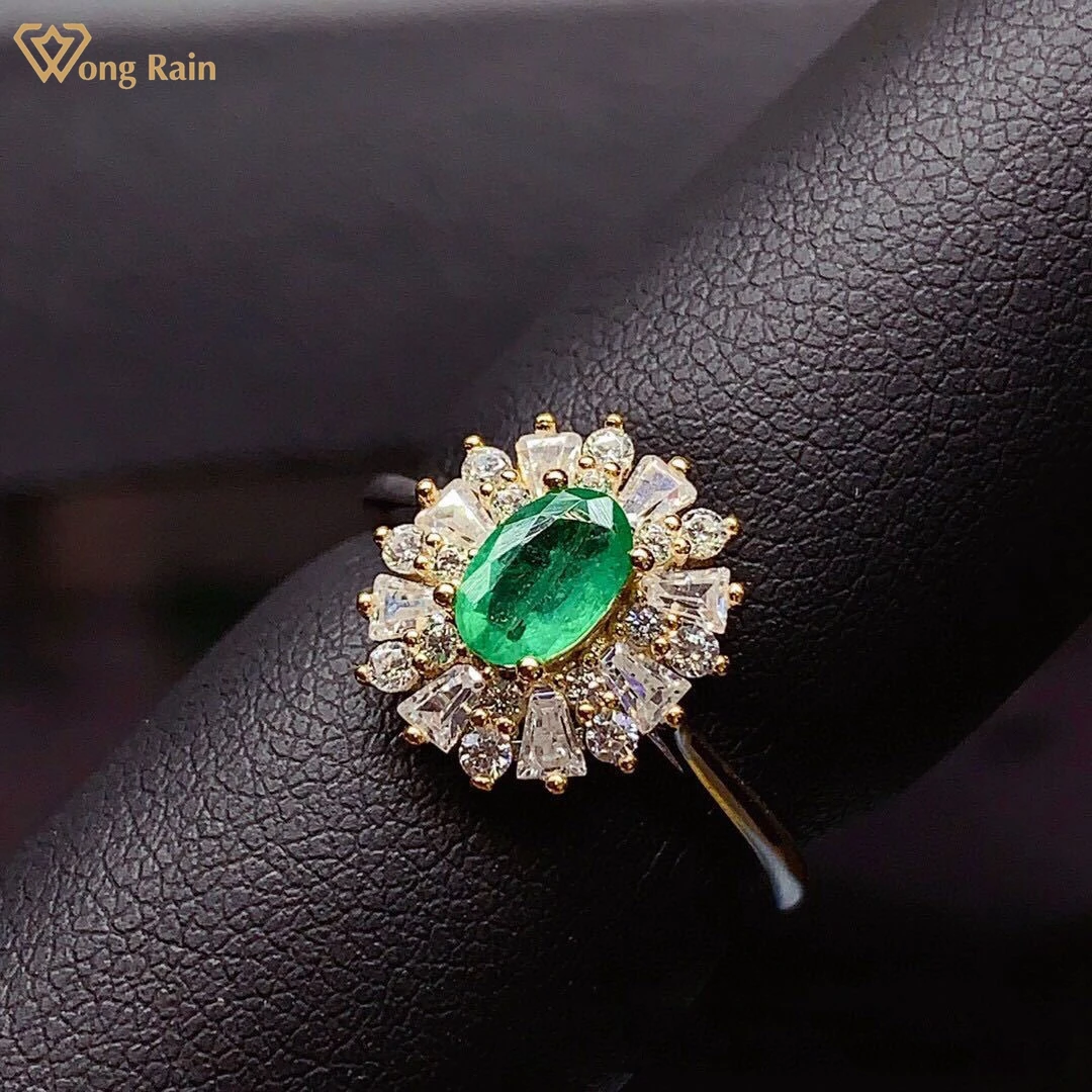 Wong Rain, Классические 925 пробы, серебро, овальный вырез, натуральный изумруд, Moissanite Gemstone, обручальные вечерние кольца, ювелирные украшения
Wong Rain, Классические 925 пробы, серебро, овальный вырез, натуральный изумруд, Moissanite Gemstone, обручальные вечерние кольца, ювелирные украшения